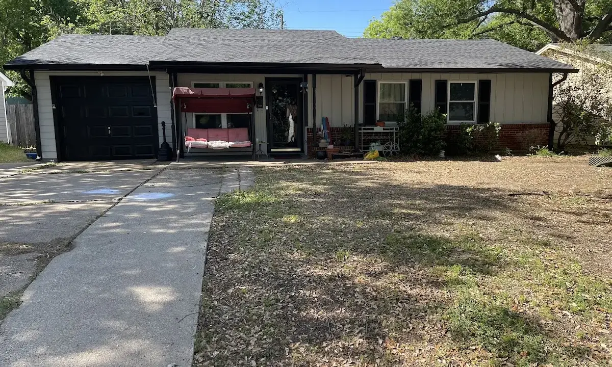 Hail Damage Roof Repair crew at work on a residential roof in La Grange